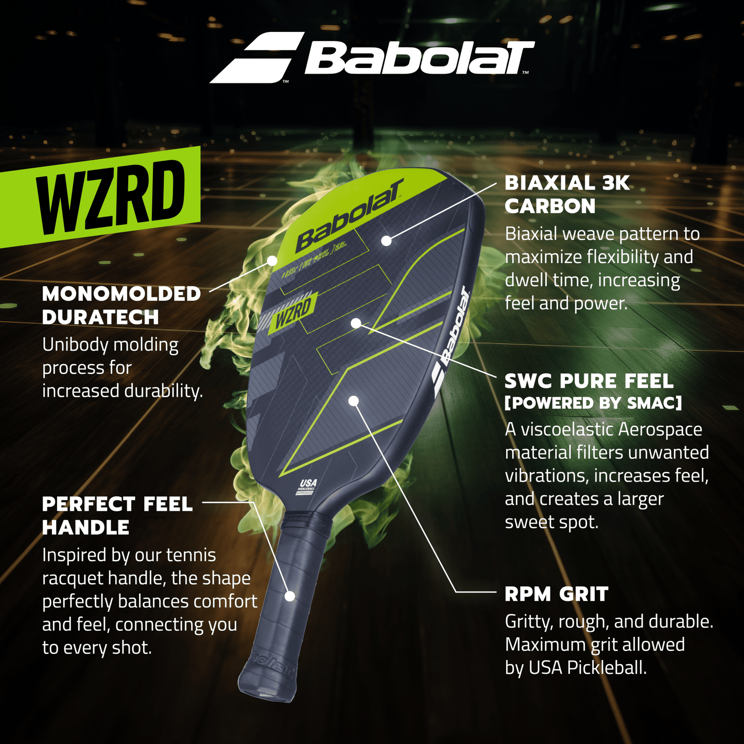 Babolat Wzrd Pickleball Paddle