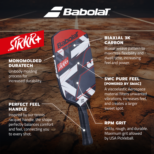 Babolat Strkr+ Pickleball Paddle